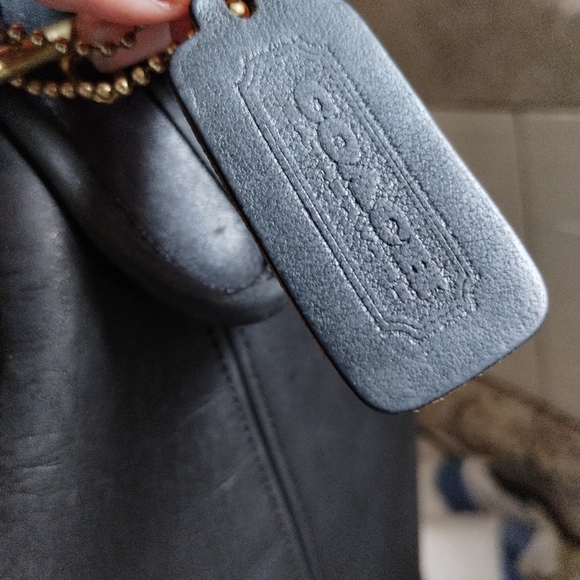 Coach Vintage Leatherware 80's XL Genuine Leather Feed Sac Duffel Bucket Bag USA - Picture 11 of 13